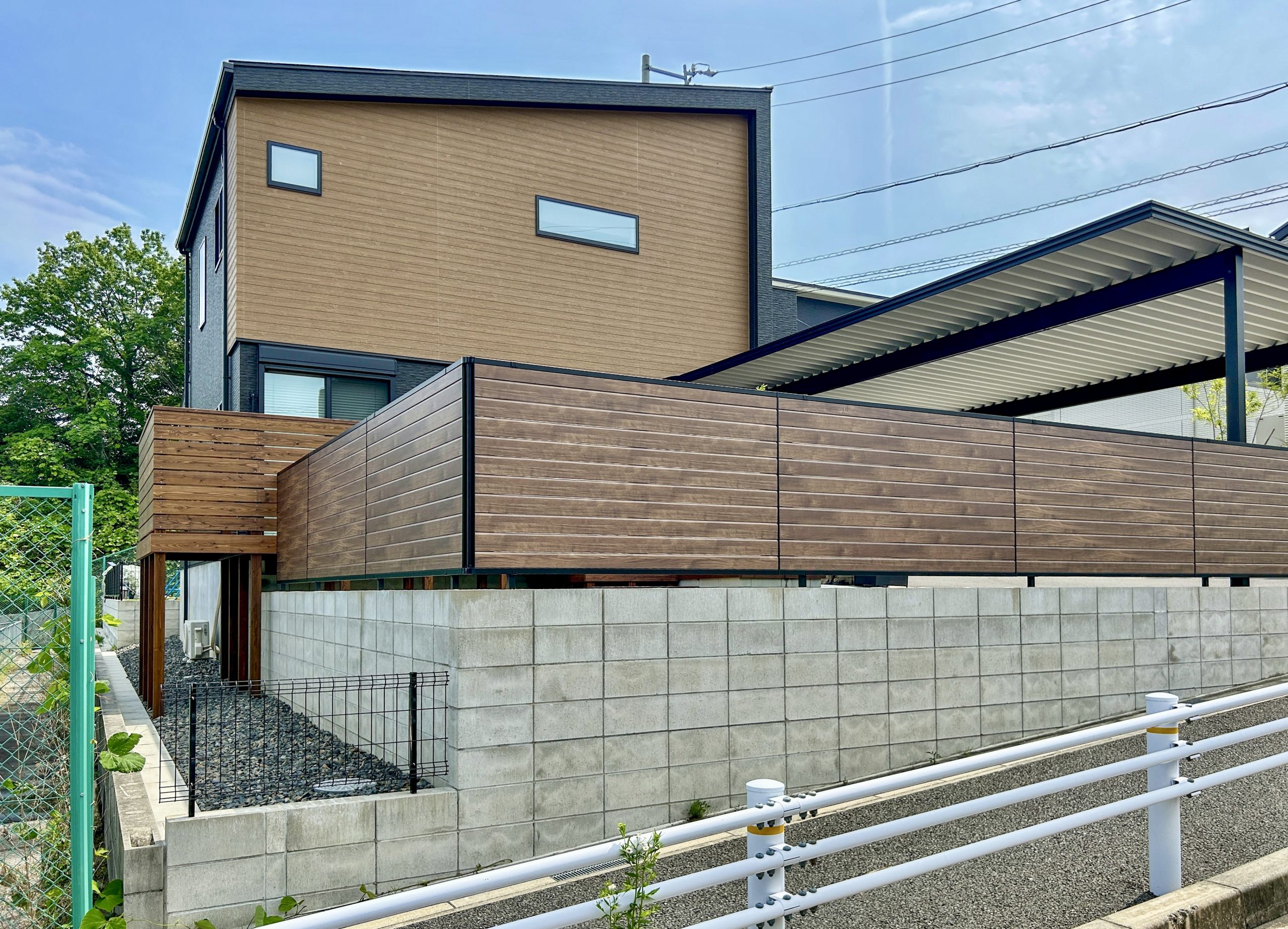 名古屋市　ガーデンリフォーム　ナチュラル　ウッドデッキ