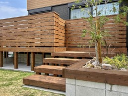 愛知県　ウッドデッキ　ガーデンデザイン　おしゃれ　BLANCO