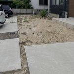 名古屋市　愛知県　庭リフォーム　タイルデッキ
