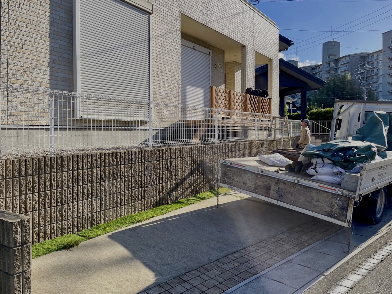東海市　目隠しフェンス　ウッドフェンス　目隠し　リフォーム