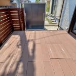 あま市　庭工事　ウッドデッキ　フェンス