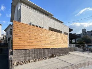 東海市　目隠しフェンス　ウッドフェンス　目隠し　リフォーム