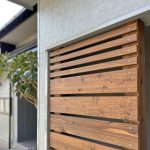 知多市 リフォーム　シャッター　物置　木製フェンス