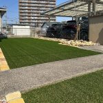 愛知県　津島市　庭工事 犬 人工芝