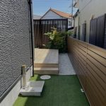 東浦町　ガーデンリフォーム　目隠しフェンス　ウッドフェンス