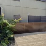 東浦町　ガーデンリフォーム　目隠しフェンス　ウッドフェンス