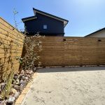 北名古屋市　庭工事　目隠しフェンス