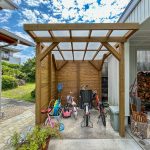 愛知県　名古屋市　庭工事　リフォーム　自転車置き場