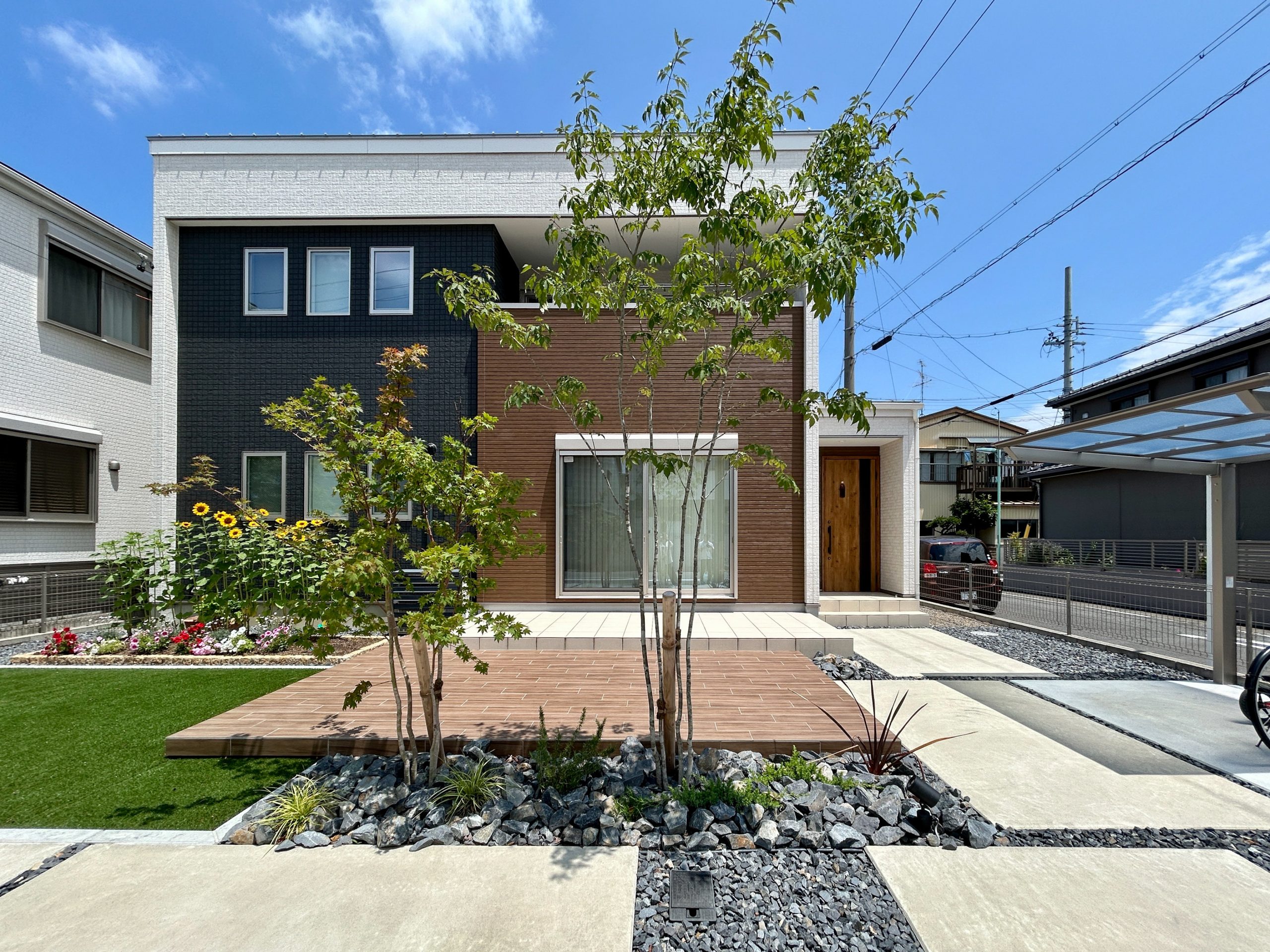 名古屋市　愛知県　庭リフォーム　人工芝
