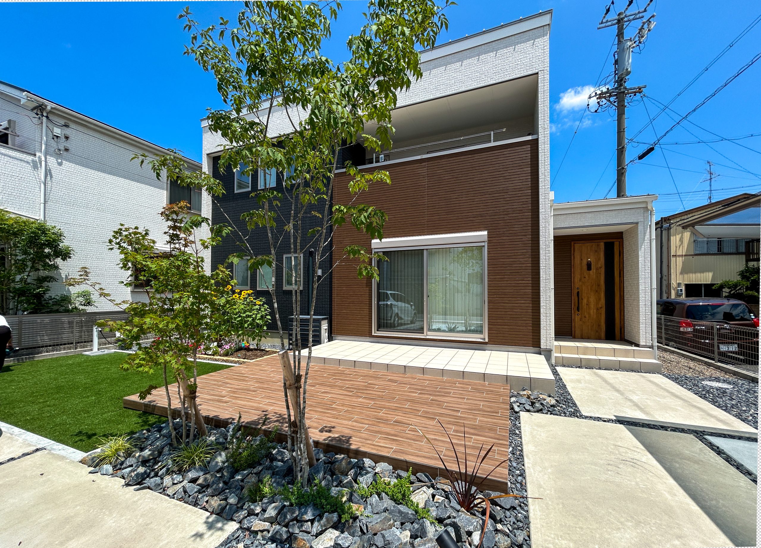名古屋市　愛知県　庭リフォーム　人工芝
