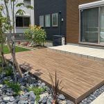 名古屋市　愛知県　庭リフォーム　タイルデッキ