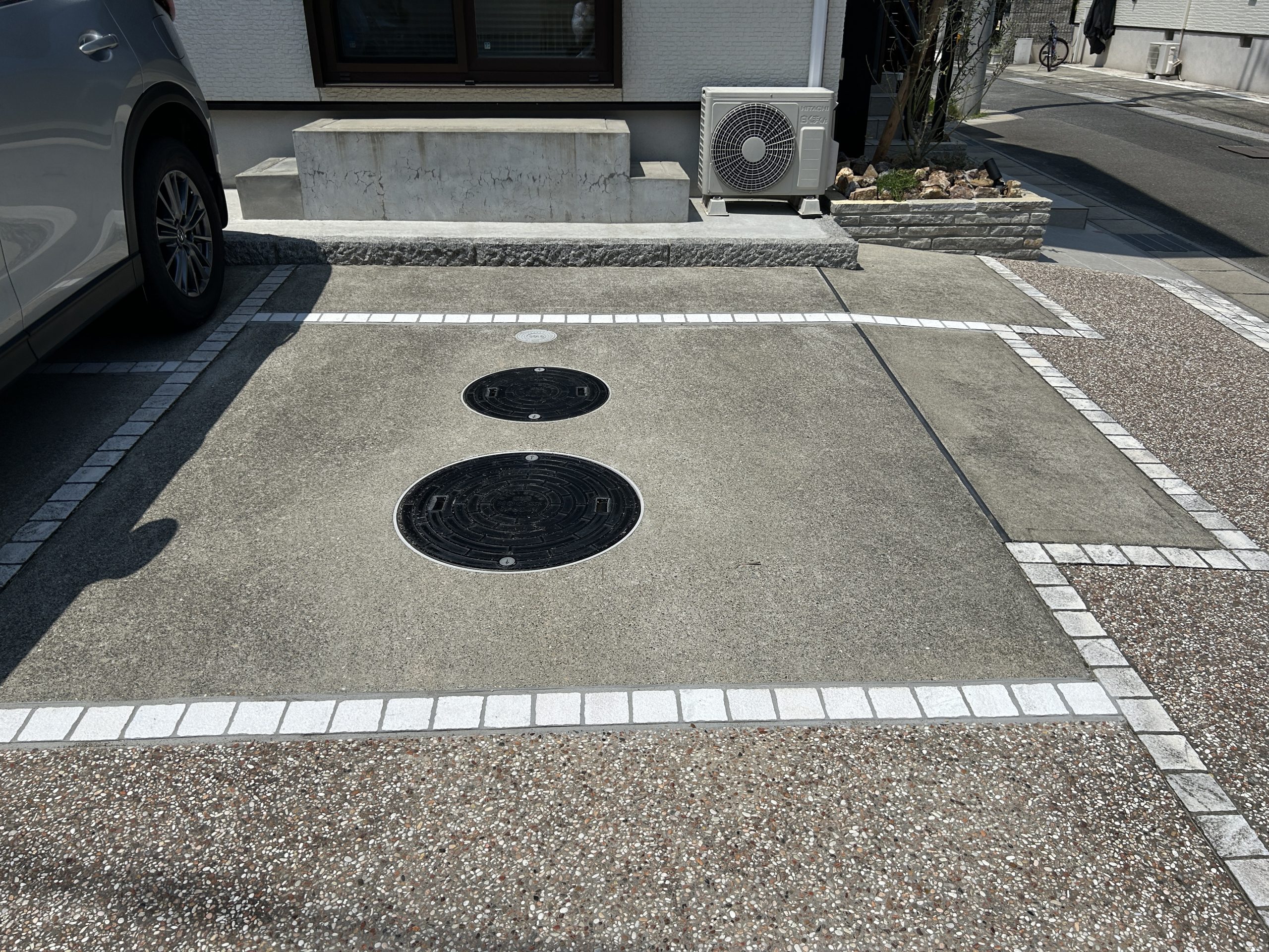 愛知　あま市　駐車場　外構リフォーム