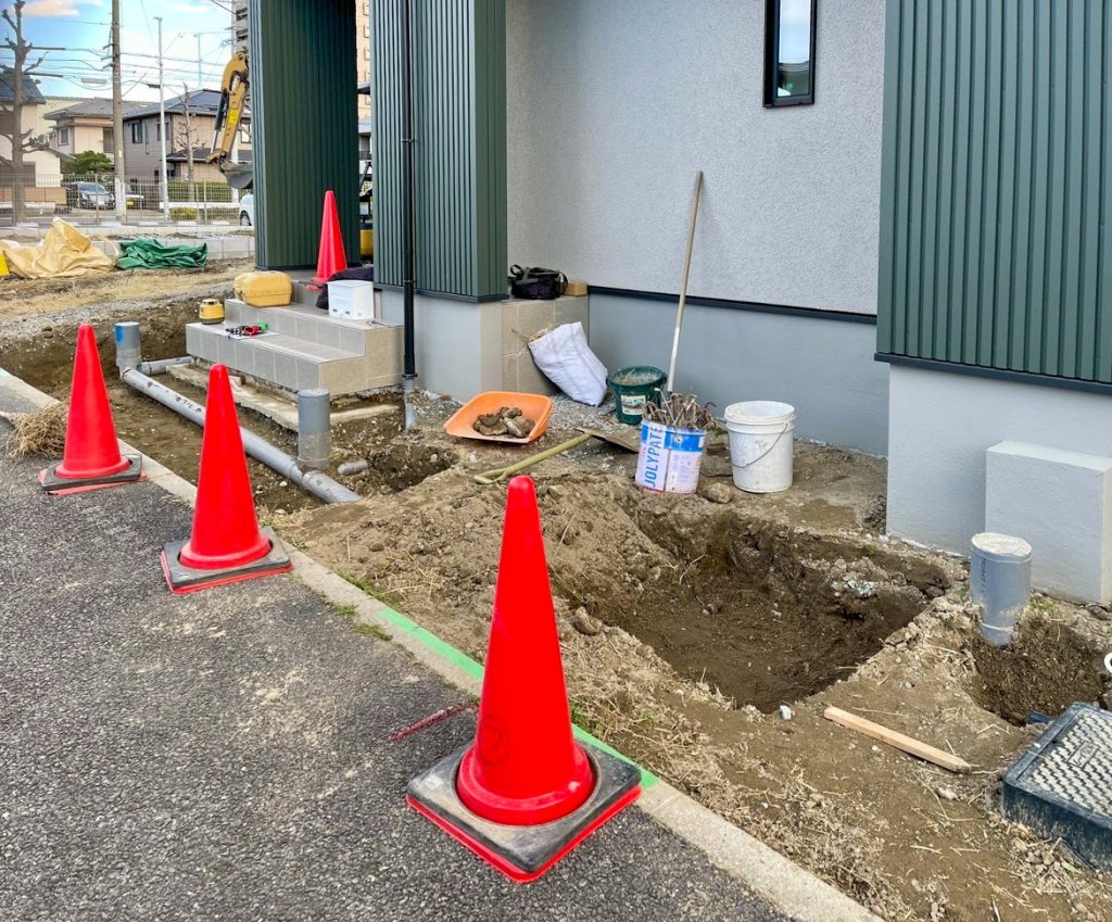 名古屋市　外構工事 BLANCO　新築