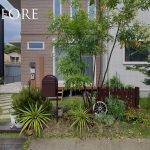 ガーデンデザイン 瀬戸市　木製パーゴラ　ガーデニング　つるバラ