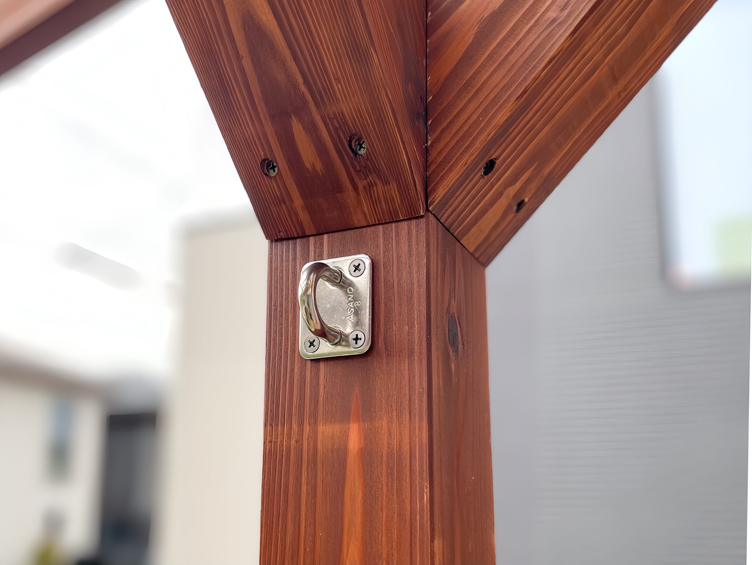 ガーデンデザイン 瀬戸市　木製パーゴラ　ガーデニング　つるバラ